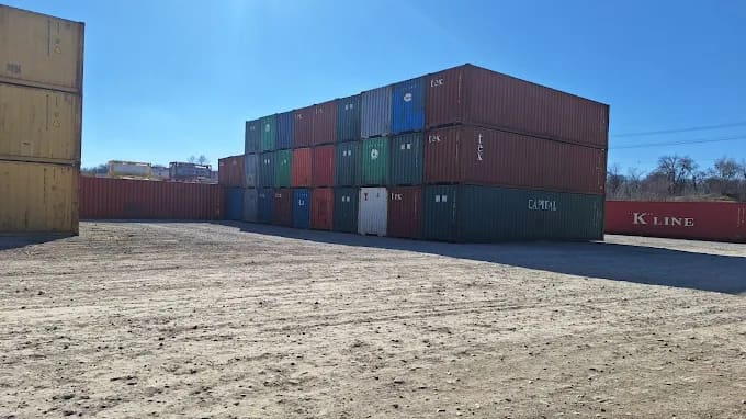 Shipping containers available from Auburn Tire & Sales in Auburn Kansas